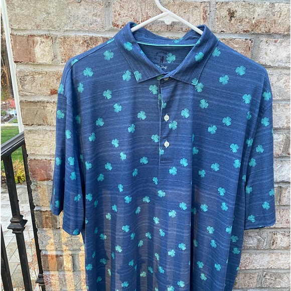 johnnie-O Men’s Shamrock Short Sleeve Polo Sz XL - Picture 2 of 6